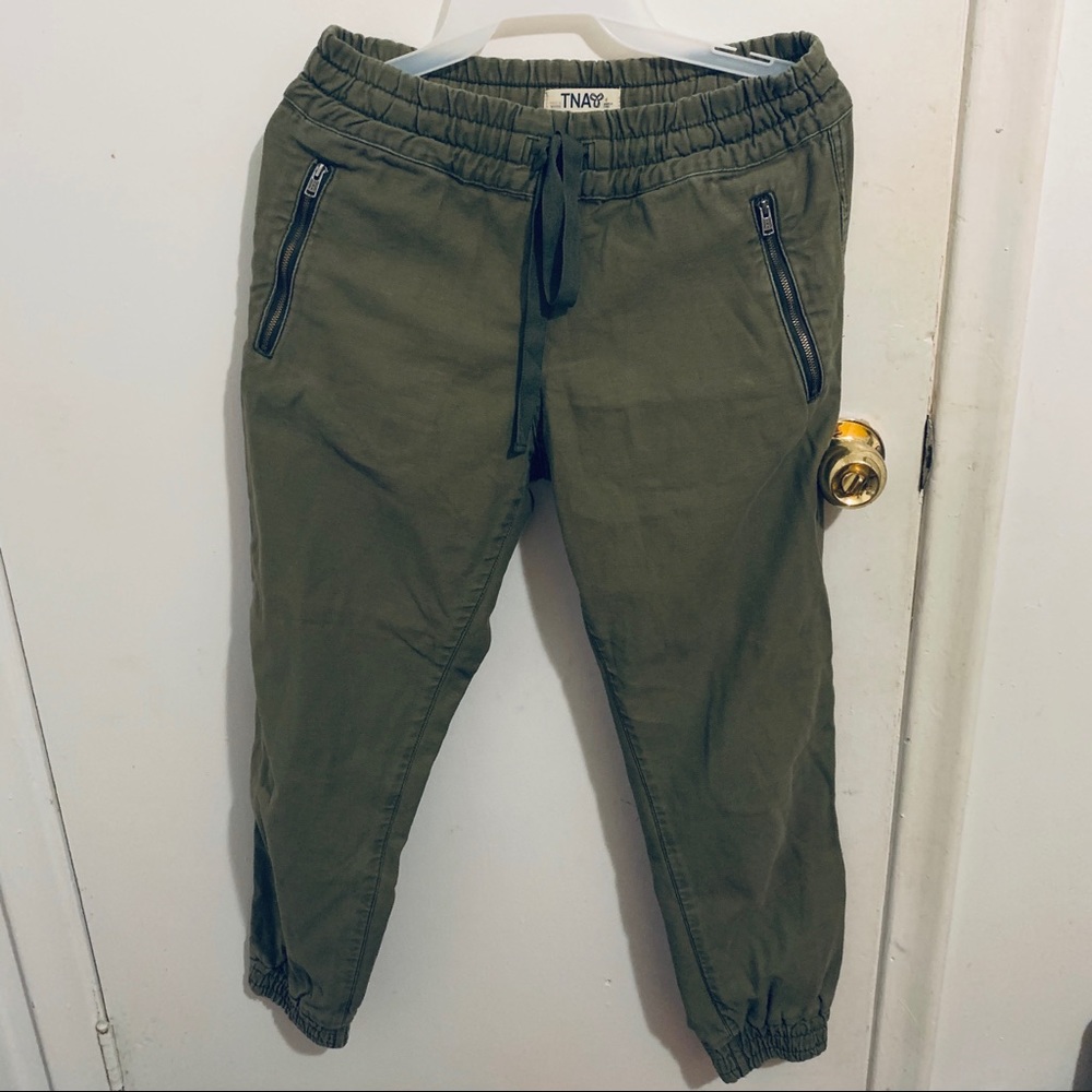 Aritzia TNA Olive Green Joggers